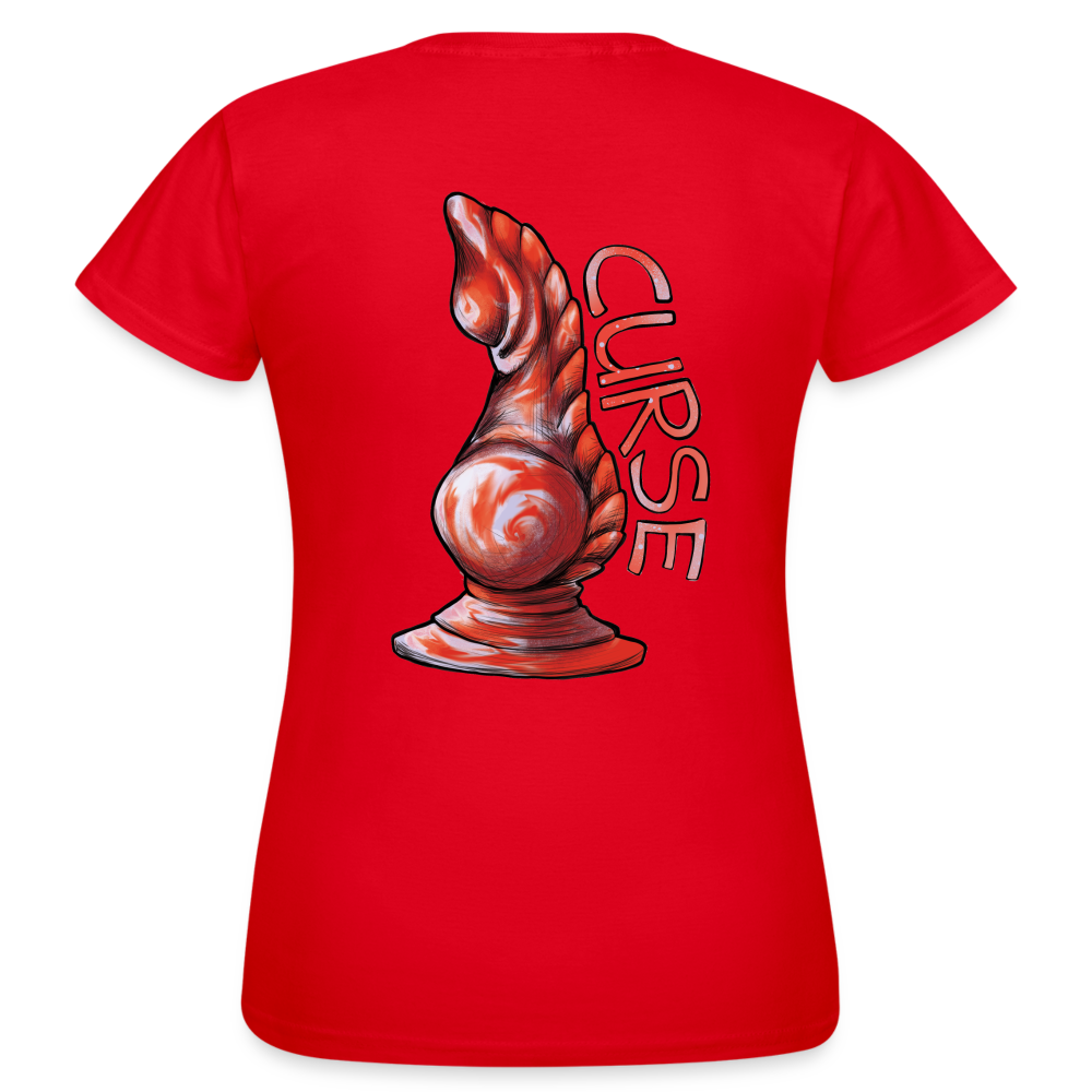 Frauen T-Shirt Curse - Rot